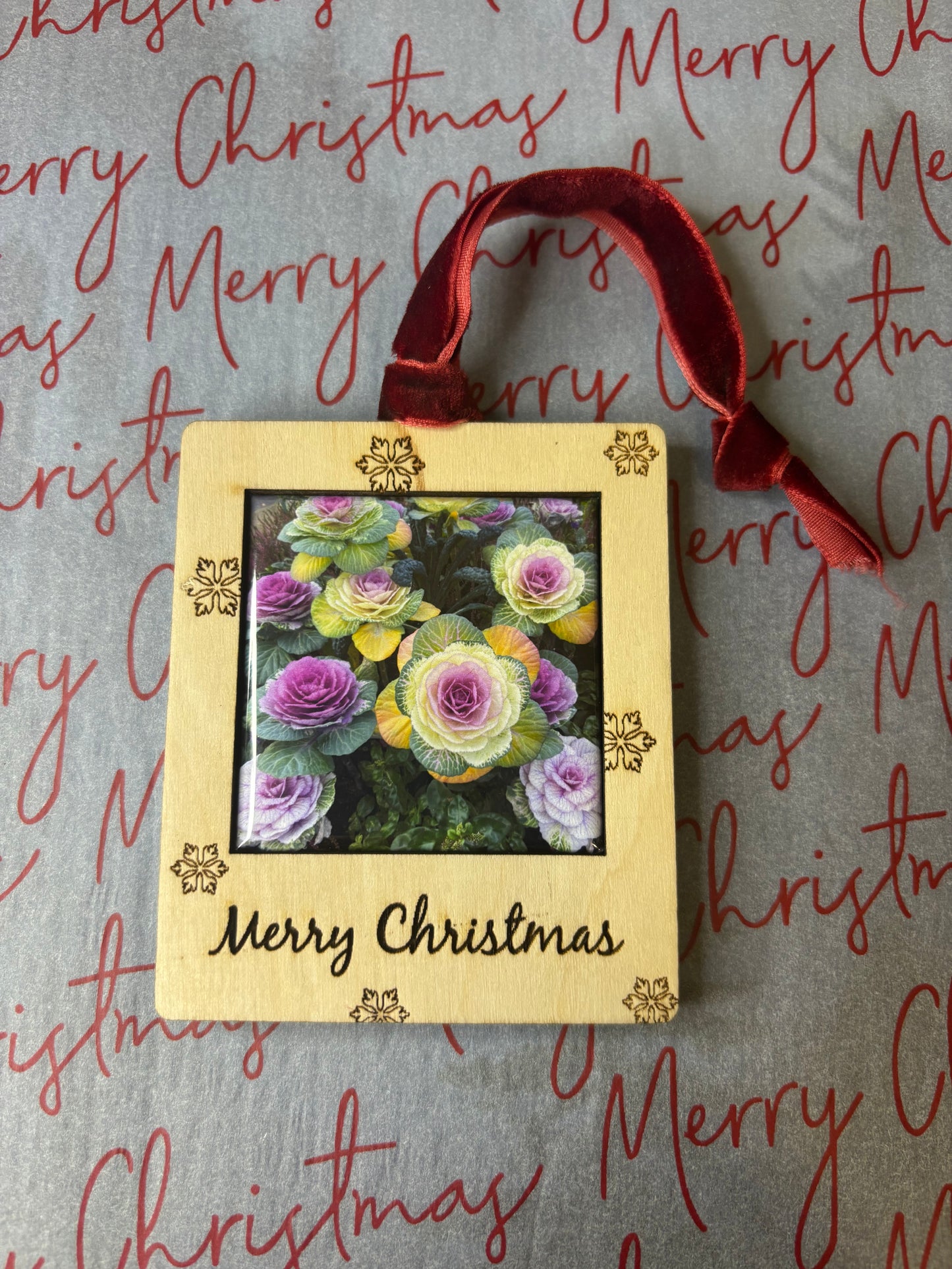 Merry Christmas Ornament (2x2 Magnet)