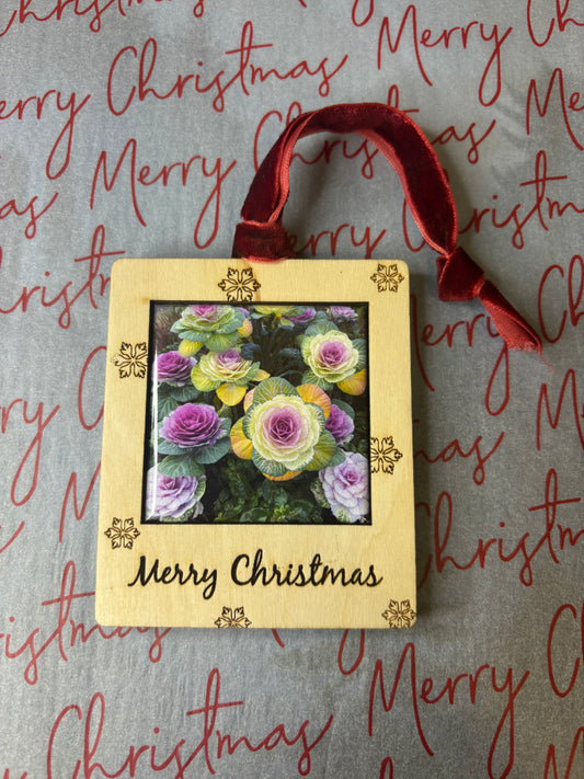 Merry Christmas Ornament (2x2 Magnet)